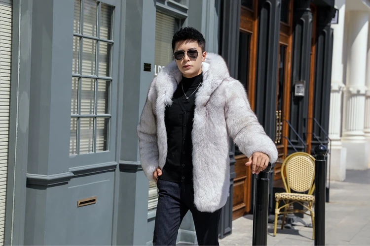 Модные Белые Однотонная одежда ветровая мужской Sobretudo Masculino человек куртка из искусственной кожи PU с капюшоном теплые мягкие уличная ветрозащитная Для мужчин куртка
