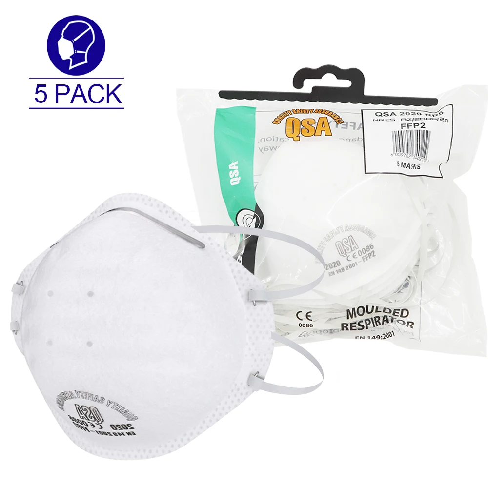 

5-pack high-level imported European standard mask filter antibacterial anti-dust ear hanging breathable health mask