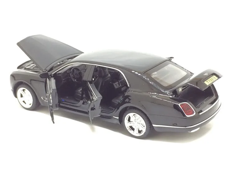 В коробке Bentley Longed для 1:32 Шесть Дверей сплава Модель автомобиля дети звук и свет Военная игрушка автомобиль