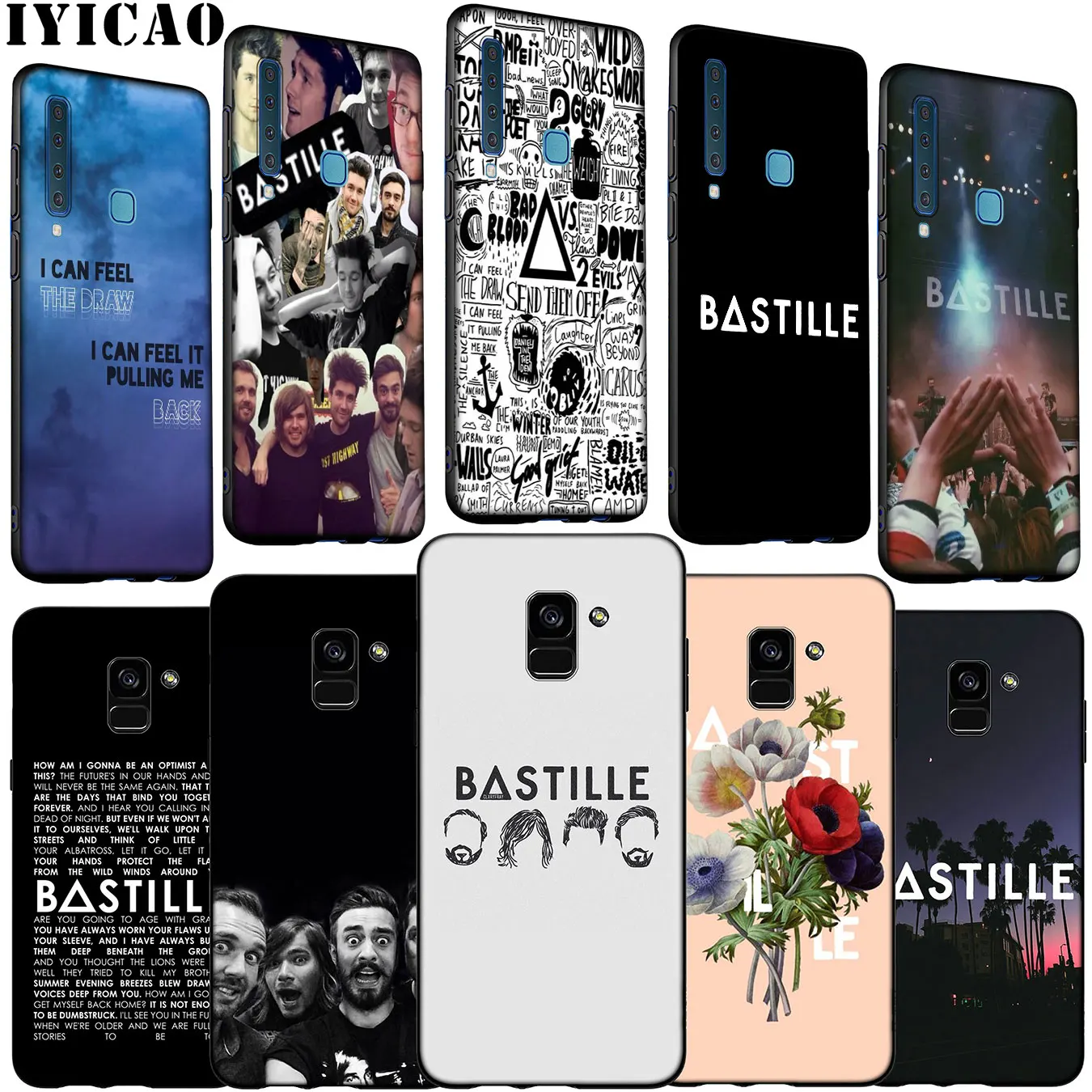 Мягкий силиконовый чехол Bastille для Samsung Galaxy A6 A7 A8 A9 2018 A3 A5 2016 2017 Note 9 8 10 Plus |