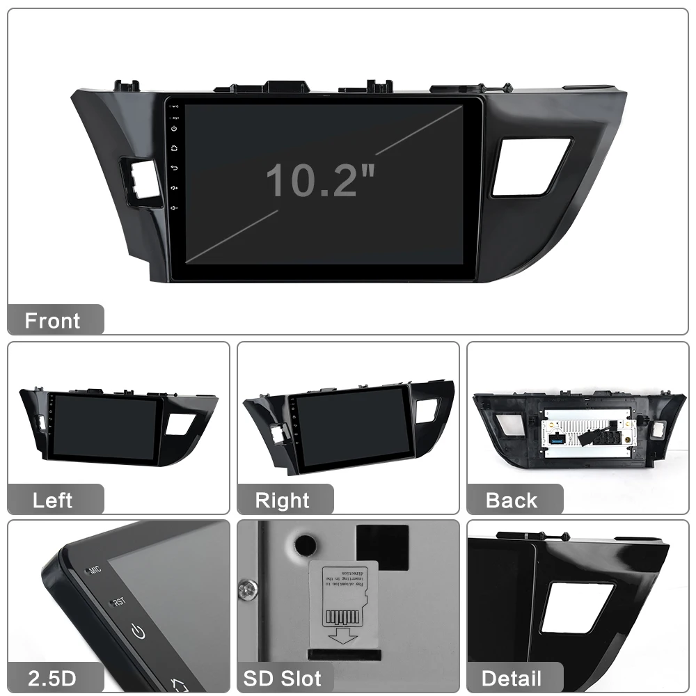 10," ips Android 9,0 Автомобильный мультимедийный плеер для Toyota Corolla PX6 радио встроенный DSP HDMI gps навигация wifi