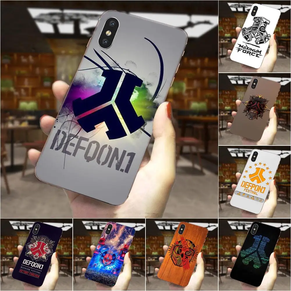 Defqon 1 Мягкий Силиконовый ТПУ прозрачный протектор для Apple iPhone 4 4S 5 5C 5S SE 6 6S 7 8 11 Plus Pro