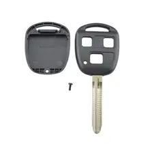 Портативный 3 кнопки лезвия Uncut дистанционного ключа автомобиля оболочки чехол кейс для брелока автомобильные аксессуары Прочный чехол для ключа автомобиля