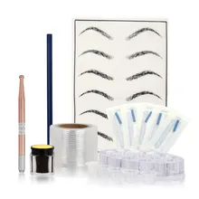 Набор ручек ручной работы тату аксессуары практика микроблейдинга кожа ручка ручной работы макияж бровей Тату иголка для пигмента комплект Y12.11