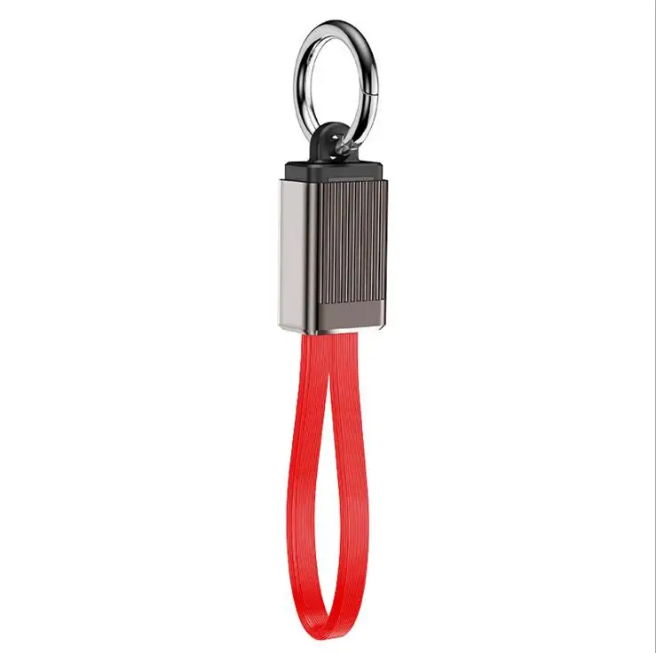 Модный Usb один для двух линий передачи данных iphone брелок USB кабель для iphone 8 7 6 Max Usb кабель мини зарядное устройство для ключей зарядка