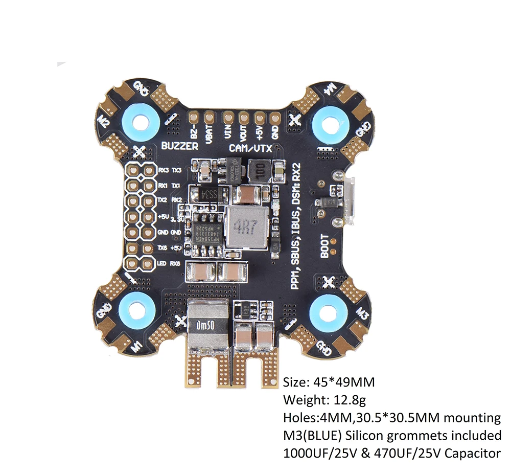 

Hot JHE F722 STM32F722 Flight Controller Built-in OSD BMP280 Barometer BEC 5V for RC Nova 235mm ZMR250 Models Multicopter