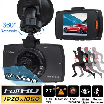 

Full HD 1080P 2.7" Driving Recorder Car DVR Dash Camera Cycle Recording Night Vision Wide Angle Dashcam Video Registrar