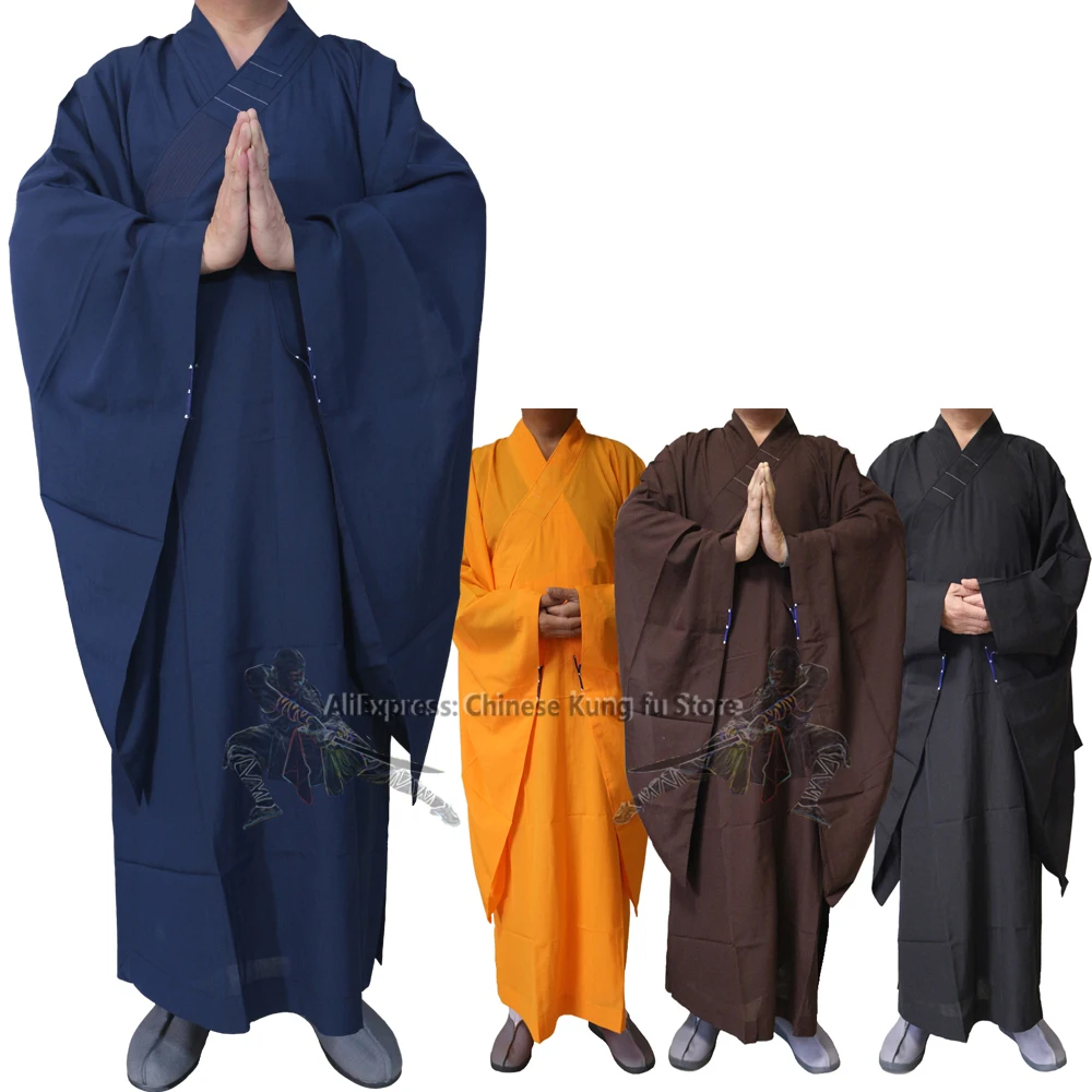 Top Quality Buddhist Robe Shaolin Monk Suit Zen Masters Dress