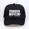 2022 summer Men Print The Office TV Show Dunder Mifflin Baseball Cap Unisex Casual Mesh Trucker cap Letter Adjustable sports hat ► Photo 2/6