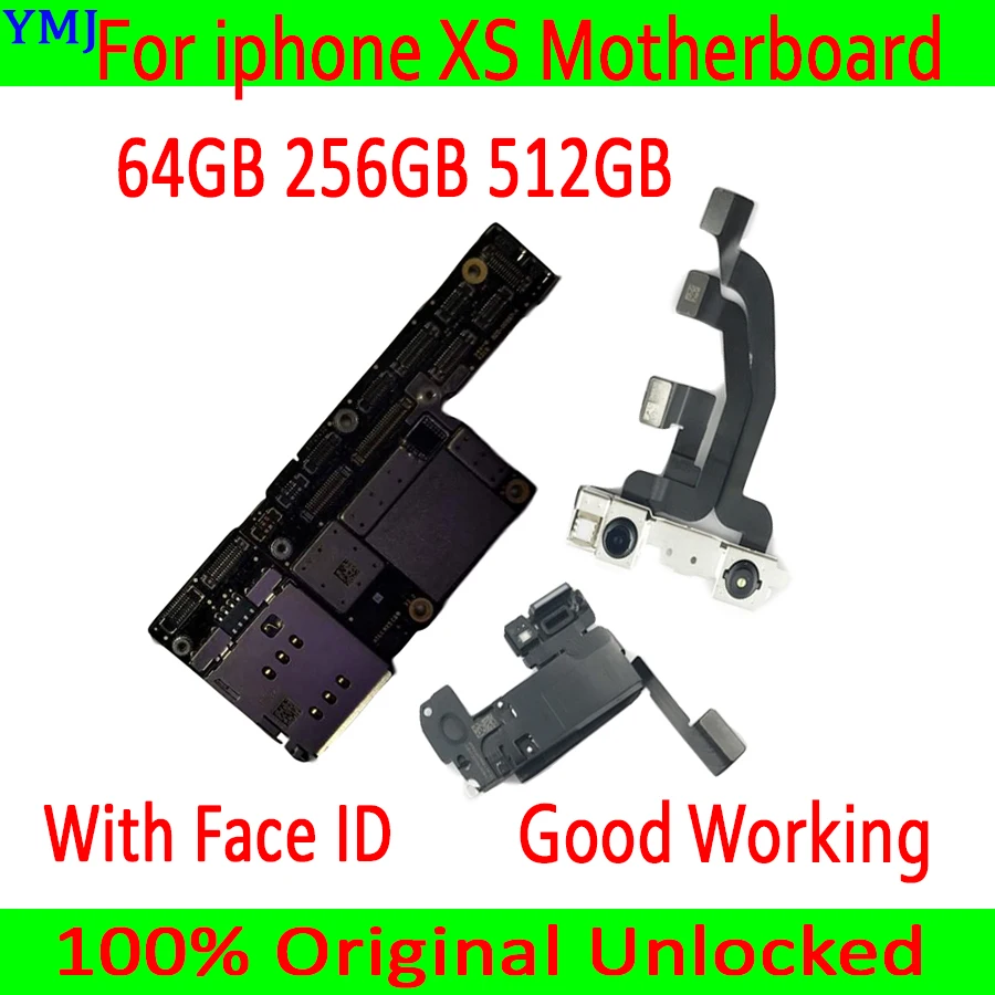 

Factory unlocked for iPhone XS motherboard with Face ID,Free iCloud for iphone xs Mainboard with IOS System Logic board