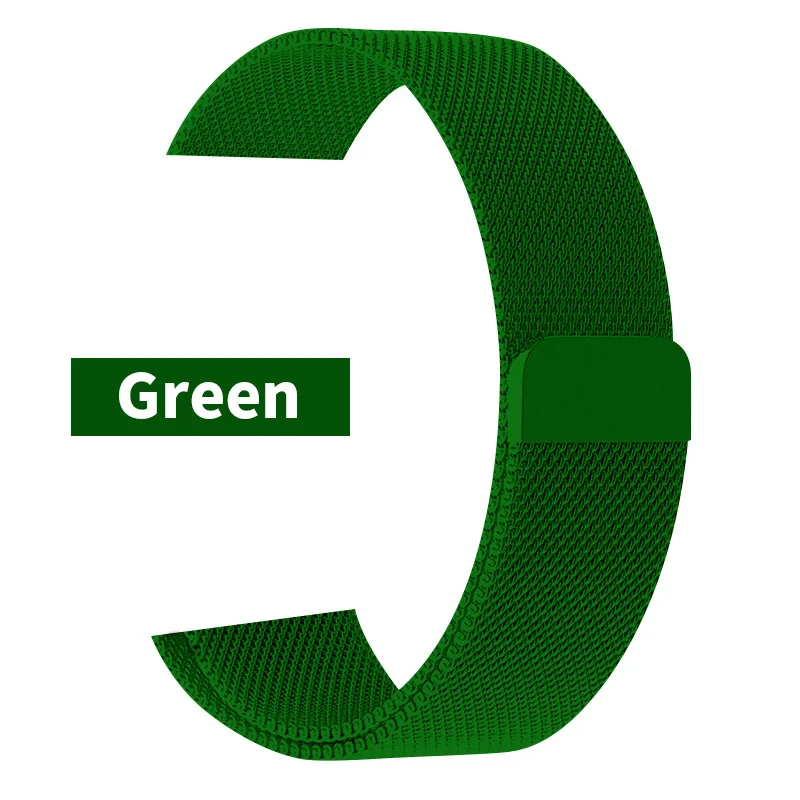 Green Королевский синий ремешок для часов Apple Watch 5 44 мм Iwatch 4 полосы 40 мм металлический браслет для Apple Watch серии 3 38 мм ремешок - Цвет ремешка: Green