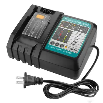 

DC18RC Li-Ion Battery Charger 3.5A Charging Current with LED Screen for Makita 14.4V-18V Battery BL1830 BL1840 BL1850 BL1815