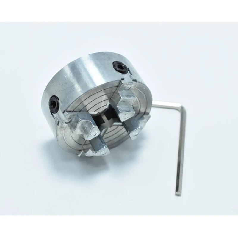 Metal Lathe Four 4 Jaw Chuck Z011A for Metal Mini Lathe M12x1mm Threaded Back 1.8~56mm/12~65mm Mini Collet Lathe Accessory