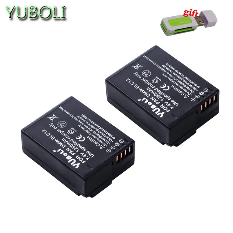 DMW-BLC12 BLC12E BLC12PP DMW BLC12 батарея+ двойное зарядное устройство/usb-кабель для Panasonic Lumix FZ1000, FZ200, FZ300, G5, G6, G7, GH2, DMC-GX8 - Цвет: 2battery