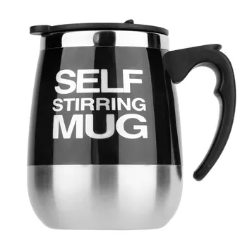 

450ml Stainless Steel Self Stirring Mug Auto Mixing Drink Tea Coffee Cup Home Automatic Electric Coffee Cups