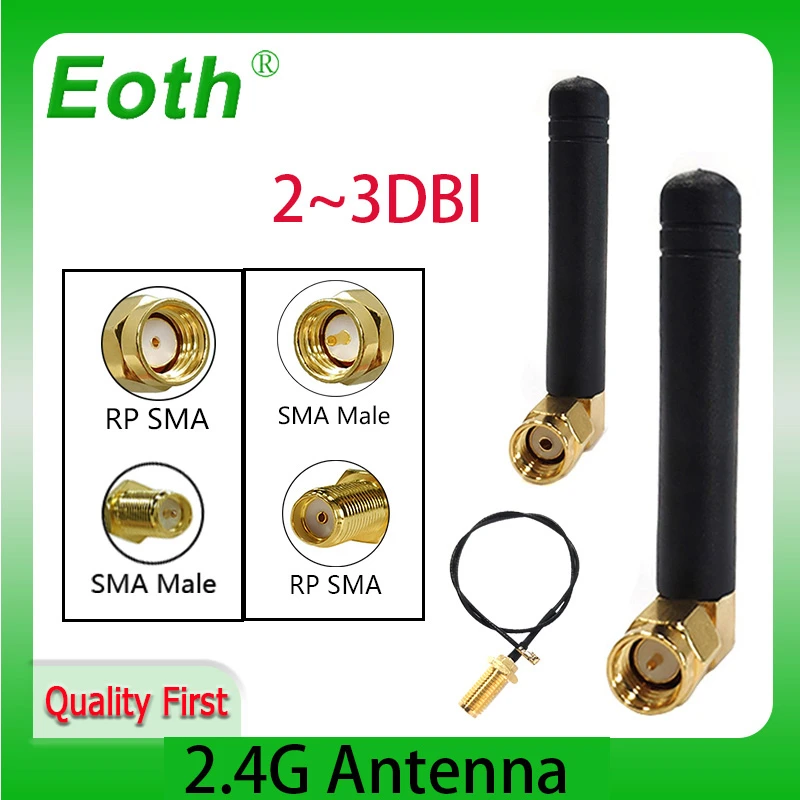 Blow Queen again 2.4ghz Antenna Wifi 2~3dbi Sma Male 2.4g Antena Wi Fi Antenne Zigbee Small  Size Aerial + Pci U.fl Ipx To Rp-sma Pigtail Cable - Communications  Antennas - AliExpress
