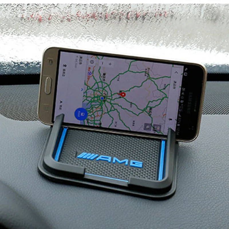 HOT 1 pcs Car Non-slip Mat Sticker For Phone rubber pad Mercedes Benz AMG GLC GLE E CLA GLA W205 W211 W213 Accessories | Автомобили и