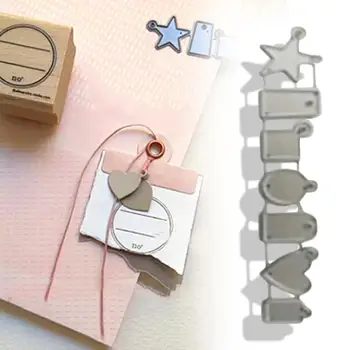 Pequeños colgantes troqueles de corte de Metal en relieve, plantilla de álbum de recortes, troqueles de corte para tarjetas DIY, manualidades hechas a mano