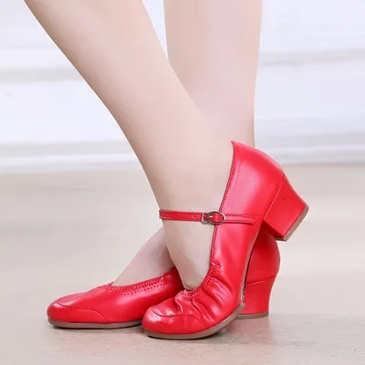 Женская и Латинская танцевальная обувь для девочек 17-25 см, для детей, для девочек, для бальных танцев, Танго, на низком каблуке, Высококачественная танцевальная обувь