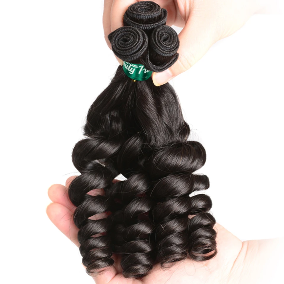 10-32 inch Rose Curly Funmi Human Hair Bundles 10A Grade Pixie Curls Human Hair Extension Brazilian Weave Bundles For Women