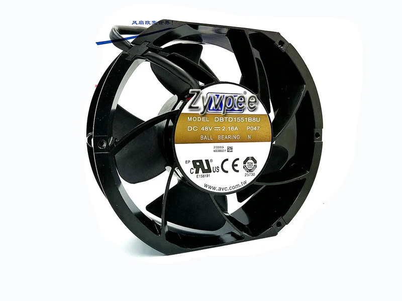 Zyvpee AVC DBTD1551B8U DC 48 В 2.16A 172x51 мм 4 провода 4 контакта ШИМ 17 см осевой вентилятор