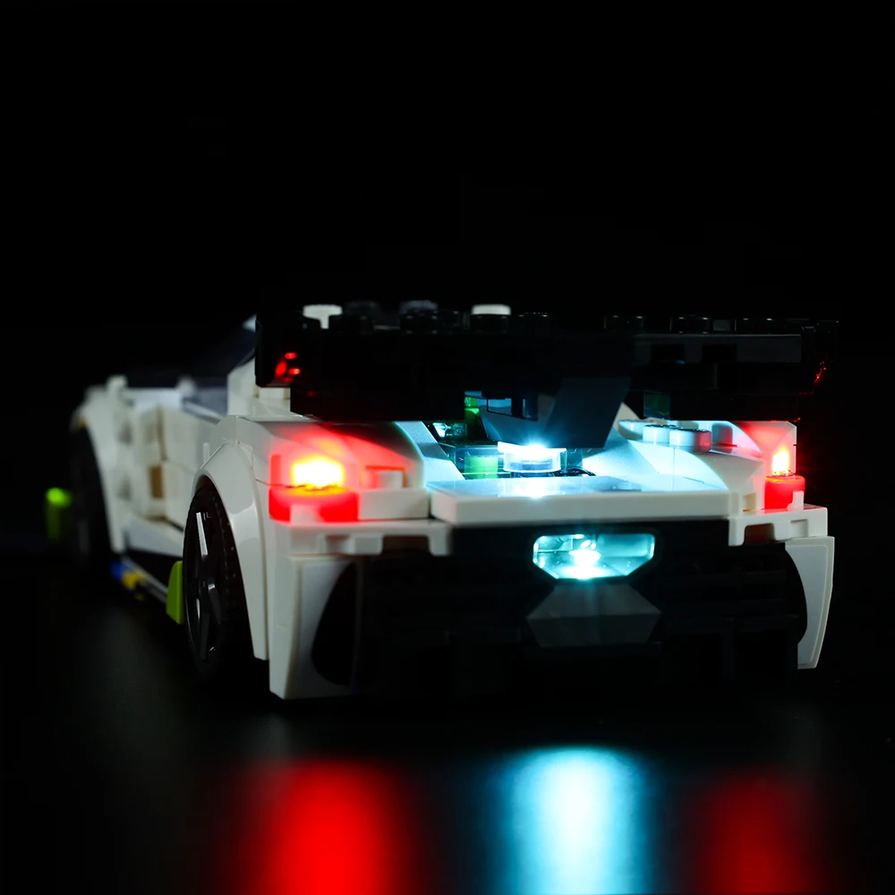 i Kito LED Lighting Kit, Lights Set for Lego Cars Speed Champions Sets  76910 Classic Version 