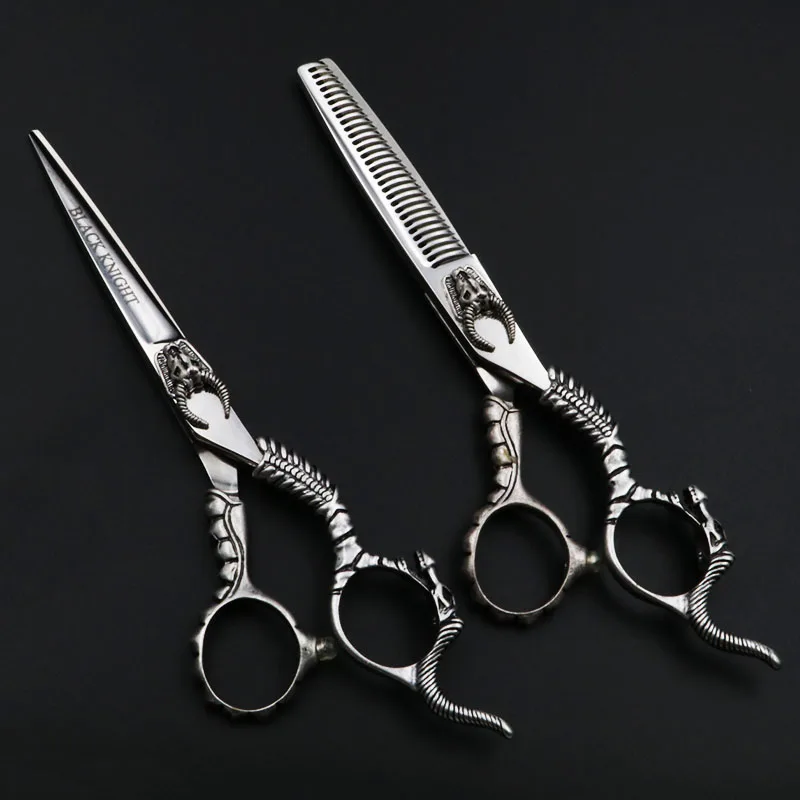 6-inch Pet Scissors Dog Grooming Straight Cutting and Thinning Shears Kit for Animals Japan440C Tauren Style - Цвет: 1 set