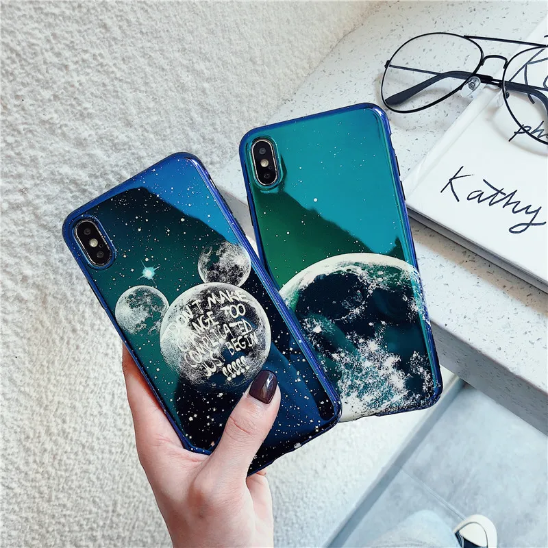 Blu-Ray Мода Вселенная чехол для телефона для iPhone 11 Pro Max XR XS Max X 6 6S 7 8 Plus X Планета Звезда ТПУ задняя крышка чехол s