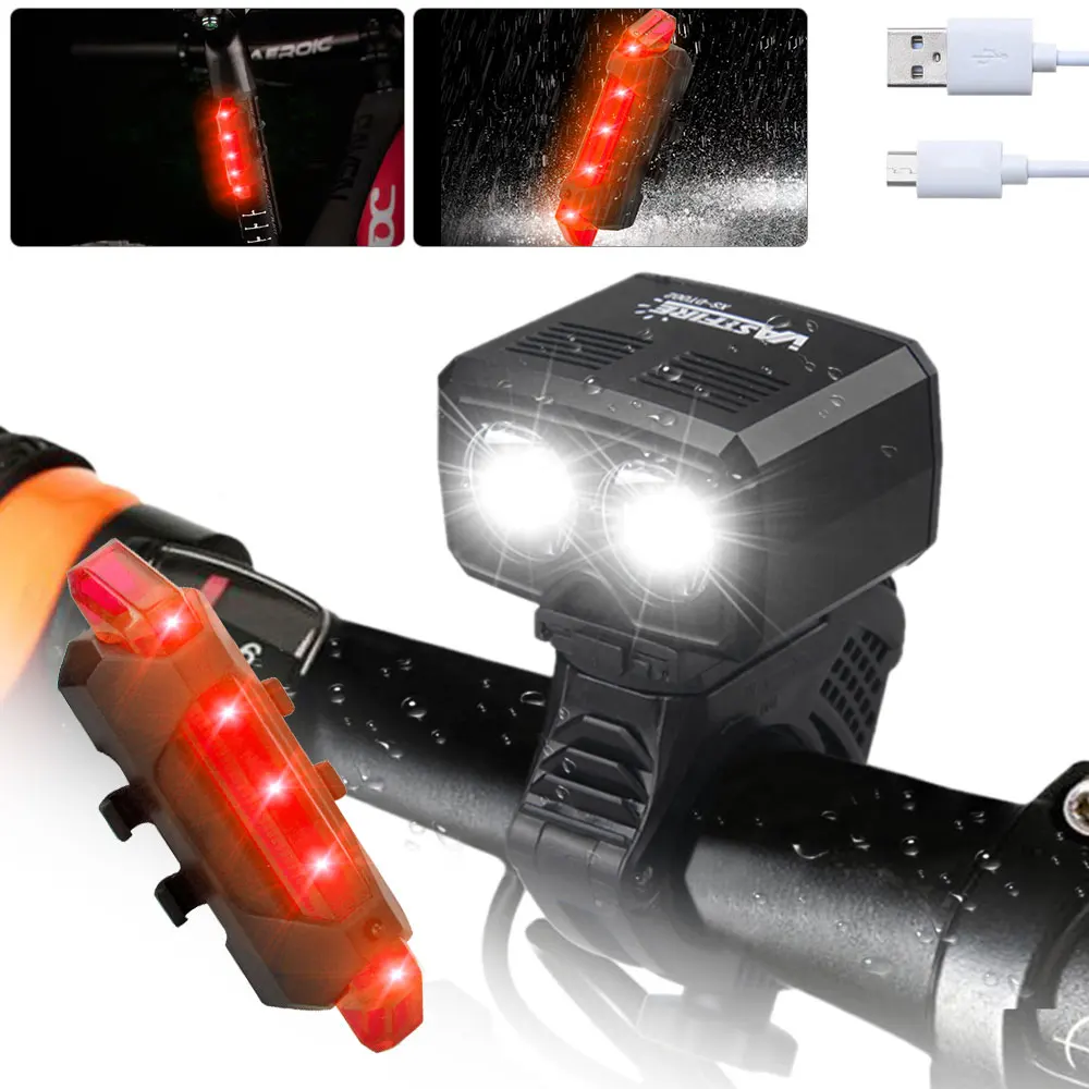 Led Bicycle Light 1000 Lumens 1000 Lumen Bike Flashlight Cycling