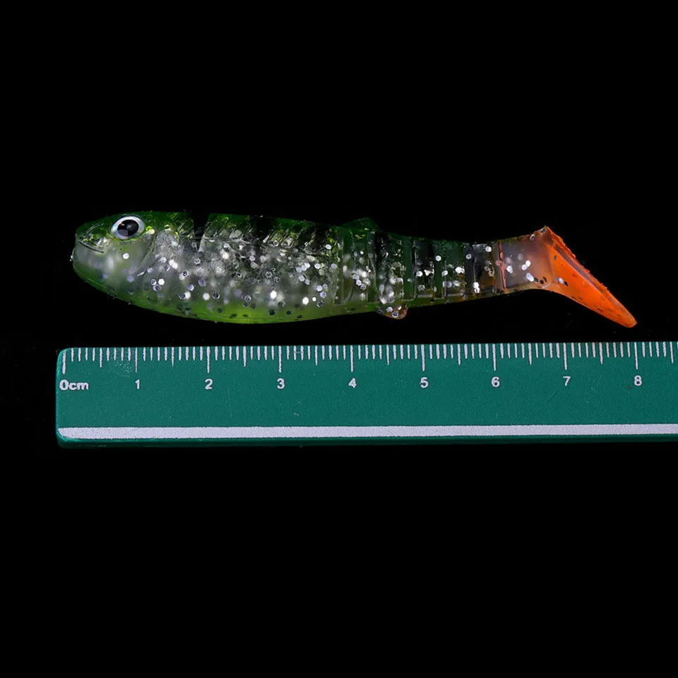 WALK FISH 4 шт./лот Cannibal Baits 80 мм 5,7 г искусственные мягкие рыболовные приманки-Воблеры мягкие приманки для рыбалки силиконовые Shad Worm Bait