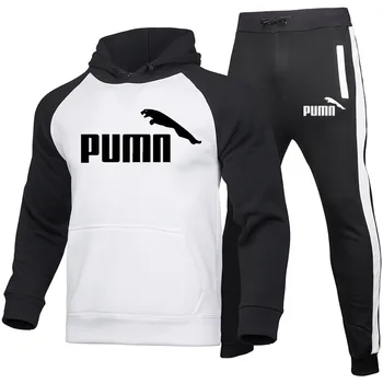 

2020 New Brand Winter Sports Suit Men's Hoodie Jogging Warm Clothing Fashion Casual Suit Men's Sportswear Running suits Men's