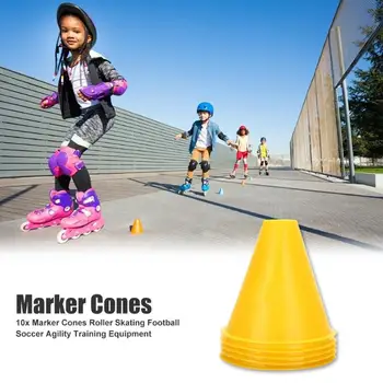 

Hot Sale Marker Cones Multi-function 10pcs/set Marker Cones Roller Skating Football Soccer Agility Training Equipment