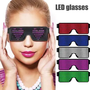 

Led Illuminating Glasses Multi-function Display Glasses Birthday Party Dynamic Blinds