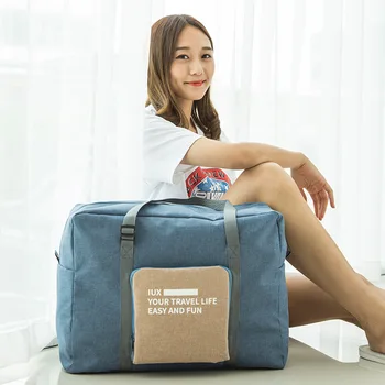 

New Foldable Travel Bag Hand Luggage Bag Big Capacity Hand-Held Travel Men's Women's Style Large Organizer Luggage Storage Bags