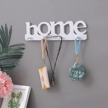 

Home letter decorationWall Mounted Clothes Coat Hook,key holder/hanger,Hat Handbag Holder,Living room home pendant decoration