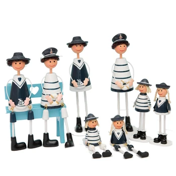 

Mediterranean Navy Doll Figurine Abstract Character Miniature Model Resin Sculpture Home Decoration Accessories Crafts Gifts