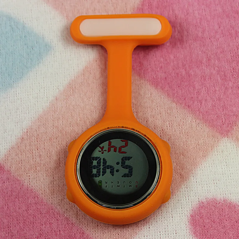 Часы для медсестры карманные часы силиконовые электронные светящиеся календарь желе часы модный тренд