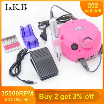 

LKE 30000 RPM Professional Electric Nail Drill Accessory Nail Art Equipment Bits Manicure Machine Nail Arts Tools