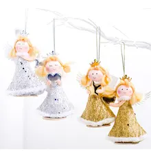 Рождественское украшение Ангел девочка кукла ткань плюшевая Рождественская Кукла рождественская подвеска Рождественский подарок ребенку