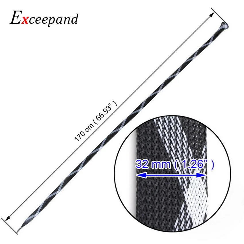 3 PCs Exceepand 170 cm 32 mm Fishing Rod Sleeve Fishing Rod Cover