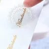 80Pcs/lot High Quality Sticker label Transparent White Lace Seals Stickers PVC Hand Made Gift Sticke ► Photo 1/6