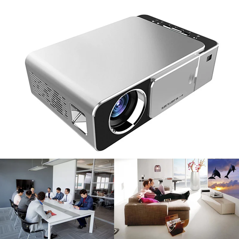 

Newly Mini Household Projector HD 720P 1080P Office Conference Beamer for Theater Movies 999