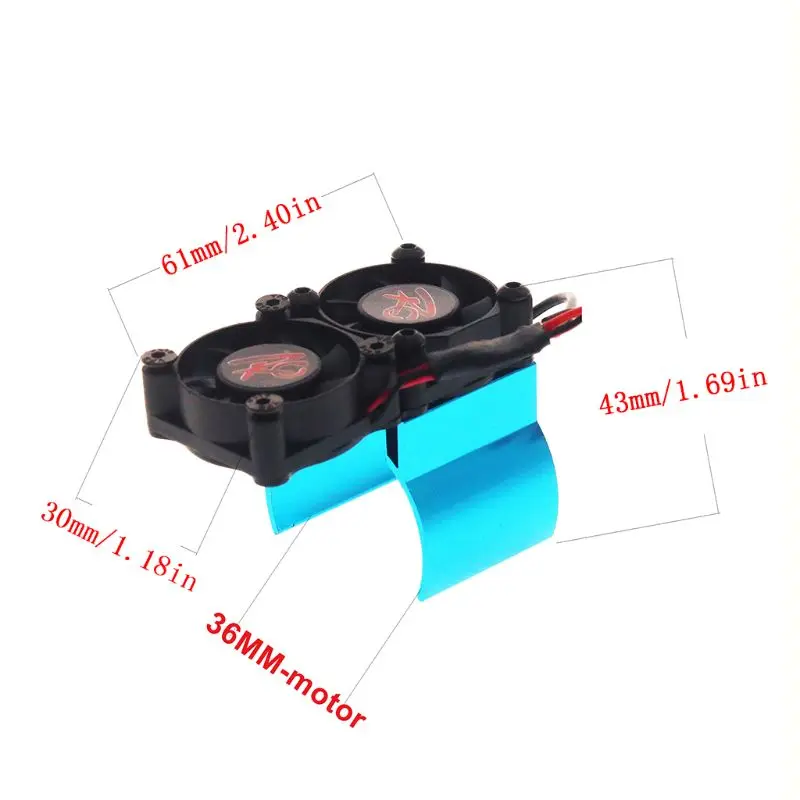 Автомобильный двигатель RC Heatsink 550 540 двойные вентиляторы охлаждения для Hsp Redcat Tamiya Axial