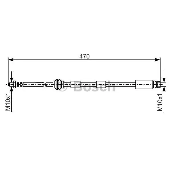 Шланг торм. пер.\ Ford Mondeo III 1.8-3.0/2.0TDCi/2.2TDCi 00-07