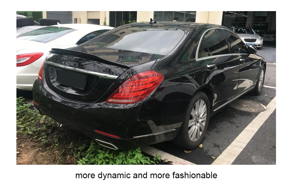 Для Mercedes Benz S class W222 4 двери S350 S400 S500- год W222 AMG стиль автомобиля задний спойлер