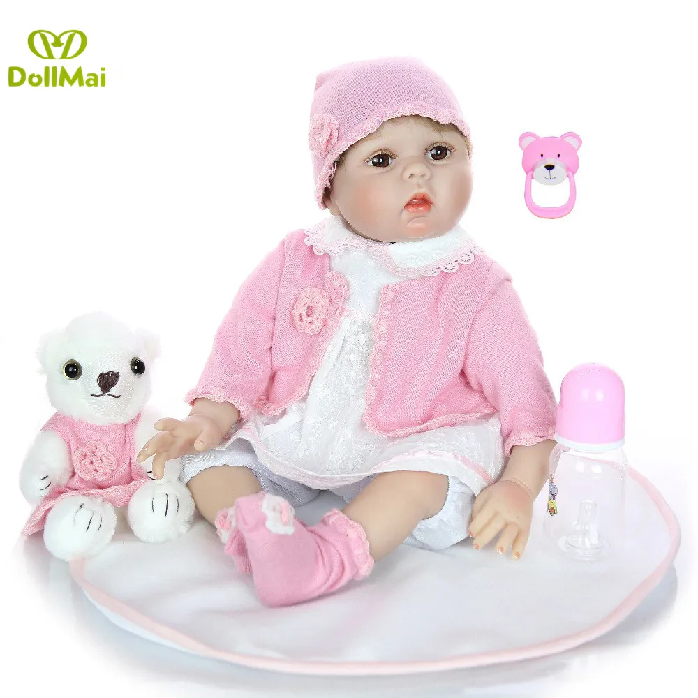 Лидер продаж bebes кукла трансфер до возрождающая кукла, игрушки для девочек 22 дюймов высокого качества ручного изготовления, силиконовая Возрожденный ребёнок куклы для детей подарок