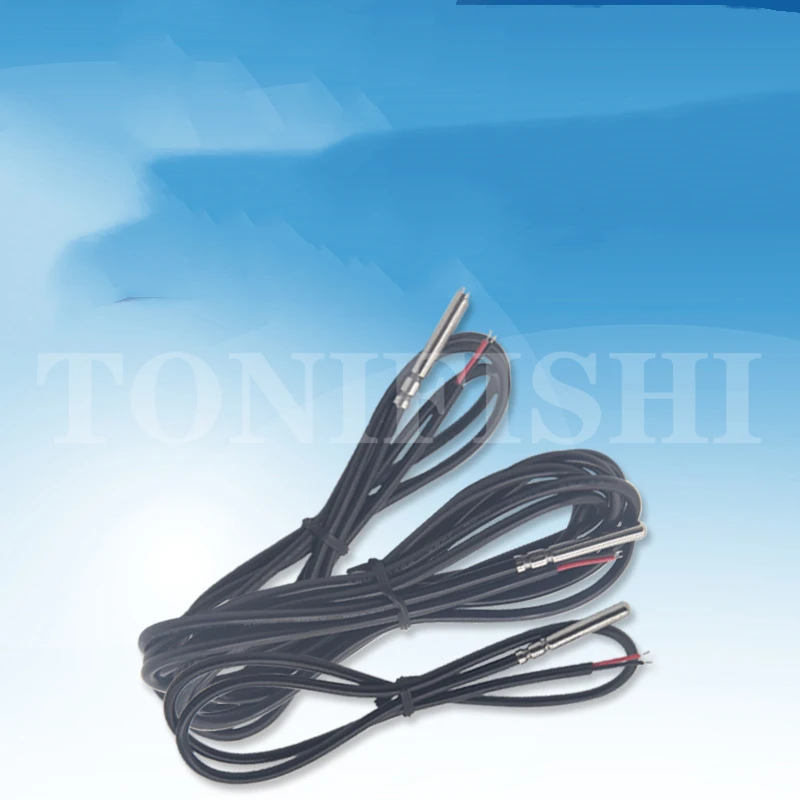 

10K B3950 1% NTC temperature probe 4x30mm stainless steel roll groove temperature sensor 0.5m length