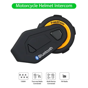 

FreedConn Full Deplux Bluetooth Intercom Motorcycle BT Interphone Motor Riding Intercom System T-MAX