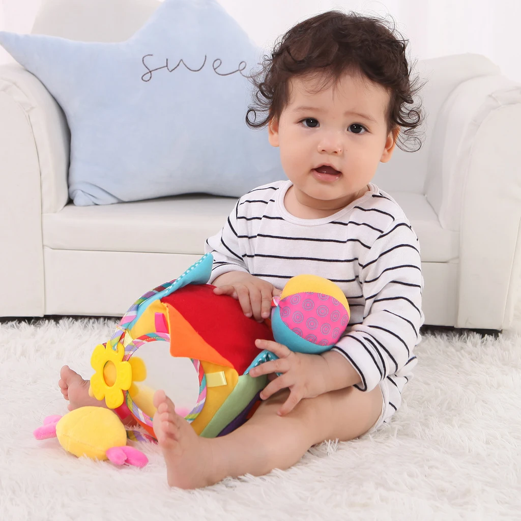 Developmental Soft Toys Easy To Grasp Baby Rattles Help Develop Toddlers Motor Skills For Baby
