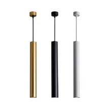 

LED chandelier dimmable long tube pendant light living room bedroom kitchen decorative line chandelier LED ceiling handing